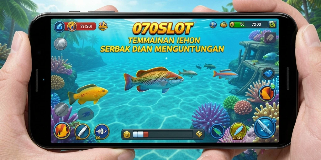 Tampilan gameplay seru 070SLOT dengan aksi tembak ikan yang menegangkan.