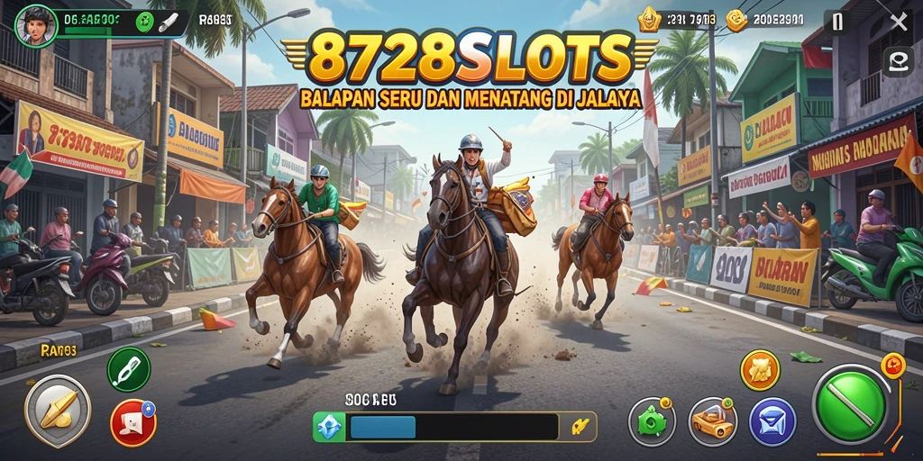 Tangkapan layar menunjukkan balapan mendebarkan dengan mobil yang melaju kencang di lintasan.