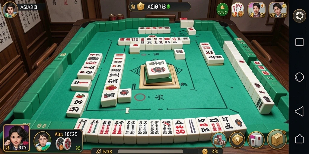 Screenshot utama ASIA918 menampilkan permainan Mahjong yang menarik.