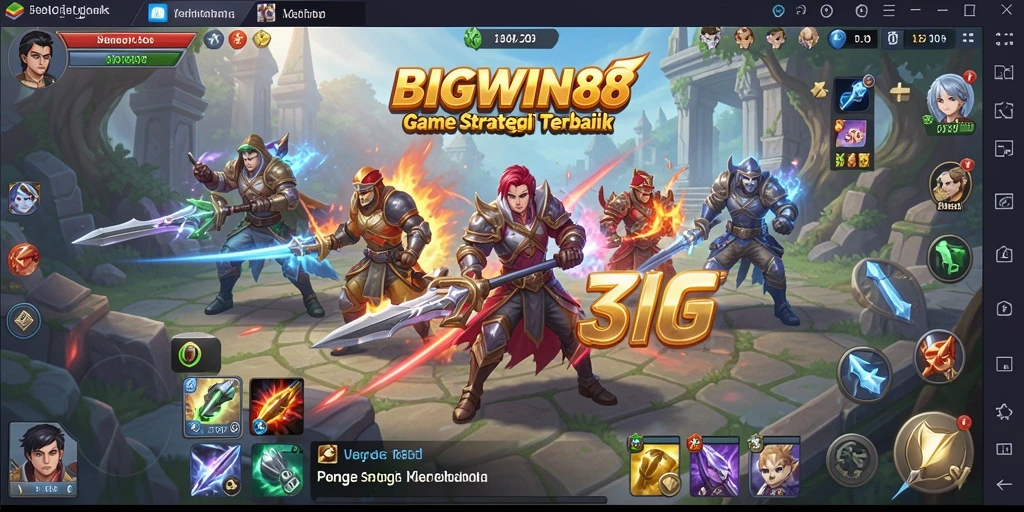 Tangkapan layar menunjukkan pertempuran epik di BIGWIN88 dengan strategi SLG yang mendebarkan.