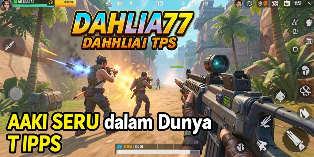 Tangkapan layar dari gameplay DAHLIA77 yang menampilkan aksi seru TPS.