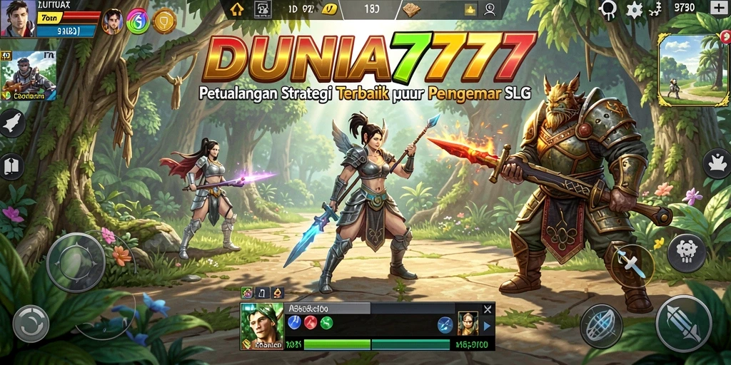 Tampilan gameplay imersif dari DUNIA777 dengan aksi strategis.