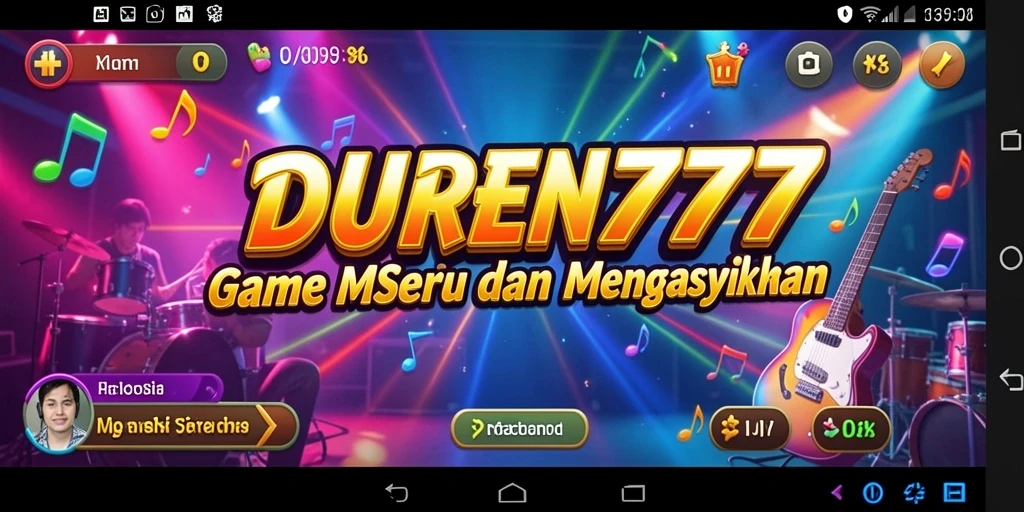Tampilan gameplay DUREN777 yang seru dan interaktif di layar.