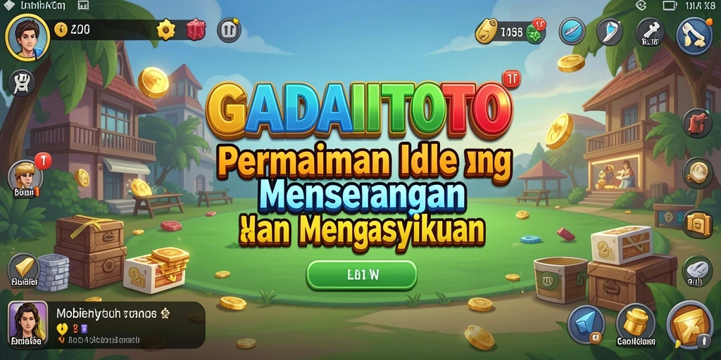 Screenshot GADAITOTO menunjukkan gameplay yang menarik dengan elemen Idle yang intuitif.