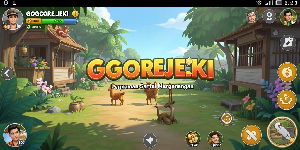 Gameplay seru GOGOREJEKI yang menghibur dan penuh warna.