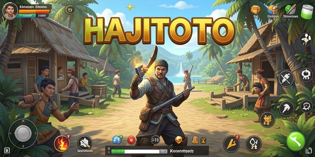 Tampilan gameplay menarik dari HAJITOTO yang menunjukkan interaksi antar karakter.