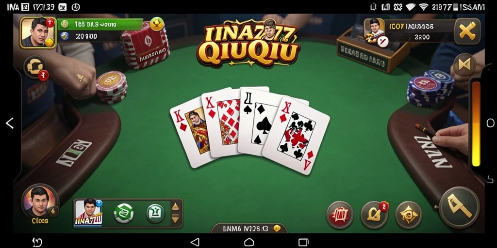 Tangkapan layar gameplay QiuQiu yang menarik dan penuh strategi.