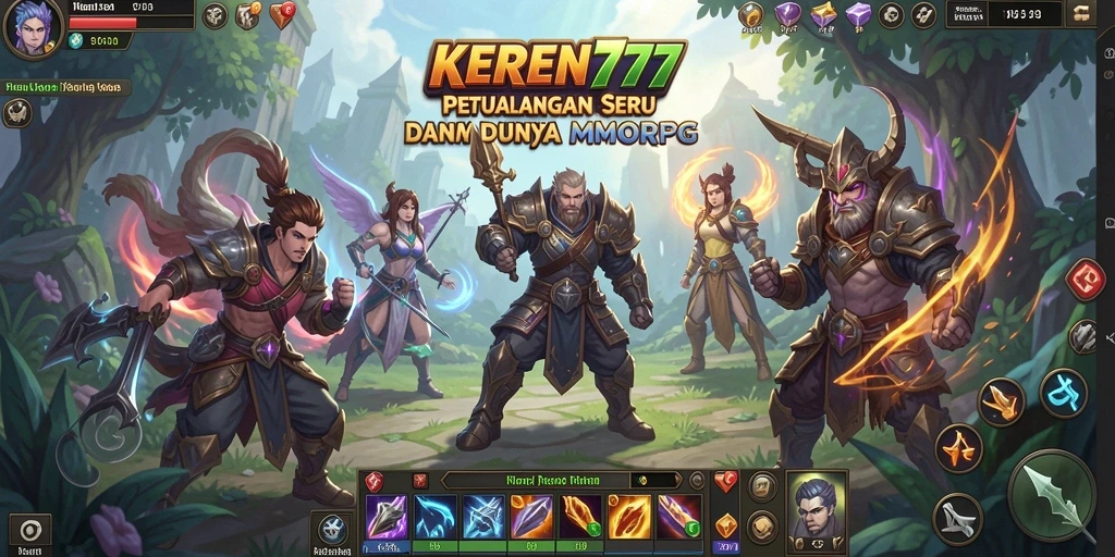 Gameplay seru KEREN777 dalam dunia MMORPG yang memukau.