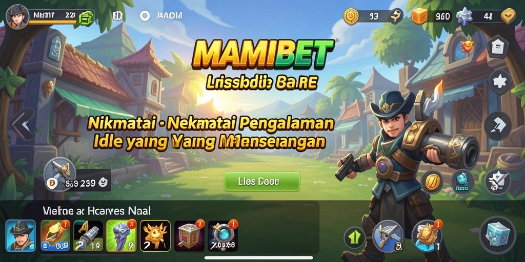 Tampilan gameplay MAMIBET yang memukau dalam mode Idle.