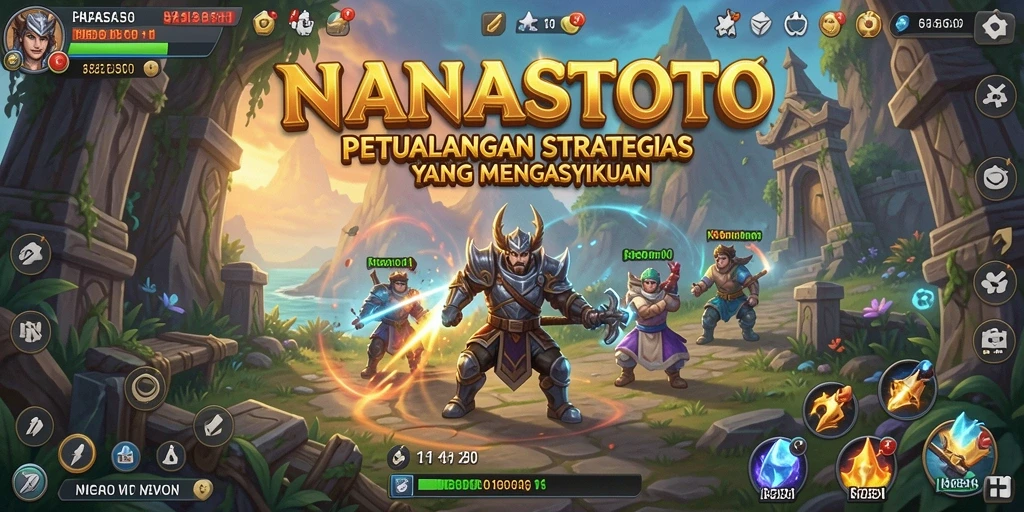 Tampilan gameplay NANASTOTO yang seru dan strategis.