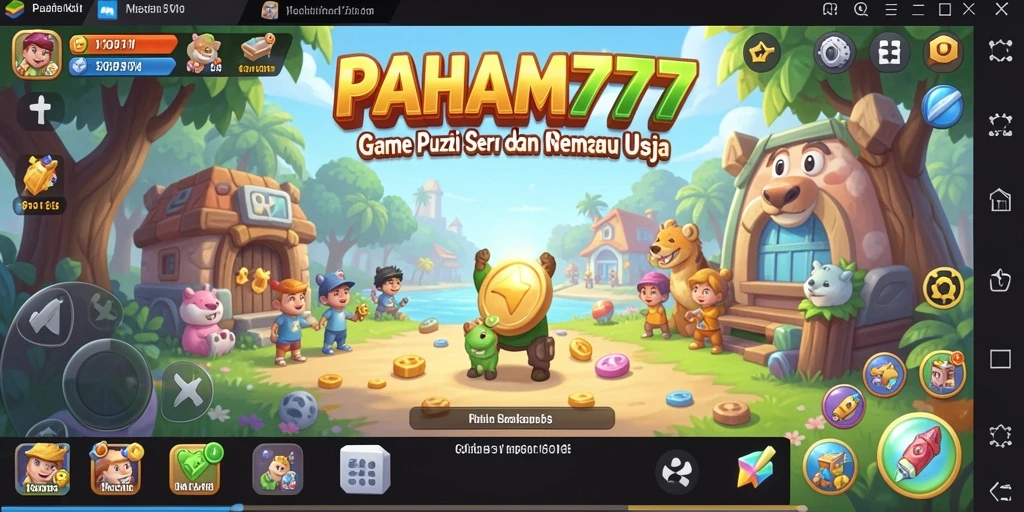 Screenshot utama PAHAM777 menunjukkan gameplay Puzzle yang menantang.