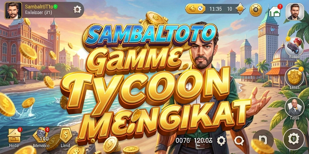 Screenshot gameplay SAMBALTOTO yang menampilkan pengelolaan bisnis menarik.