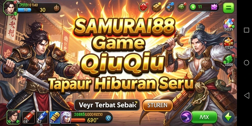 Screenshot gameplay SAMURAI88 yang menunjukkan aksi seru dalam permainan QiuQiu.