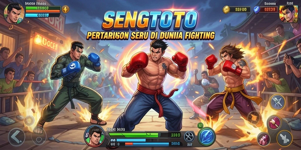 Tangkapan layar SENGTOTO menampilkan aksi pertarungan yang intens.