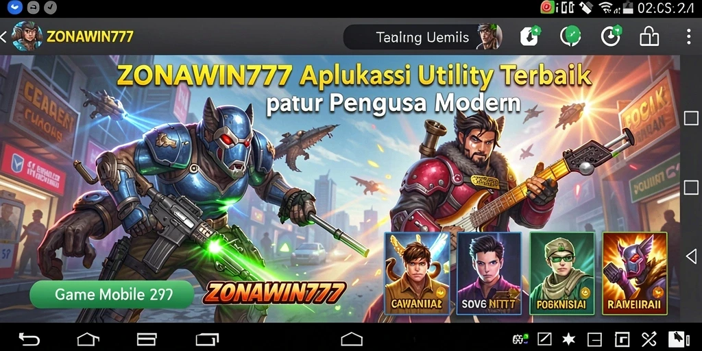 Tampilan antarmuka ZONAWIN777 yang sederhana dan intuitif.